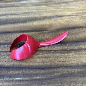 Vintage Tupperware Boiled Egg Lifter Scoop #1334-9 Red